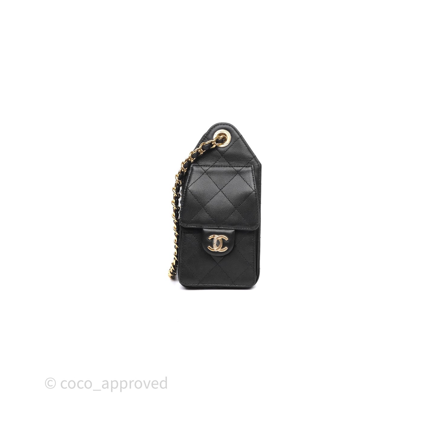 Chanel 25 Mini Bag Black Caviar Gold Hardware