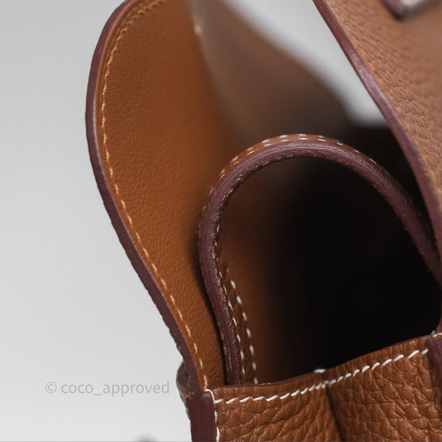 Hermès Halzan 25 Gold Clemence Gold Hardware