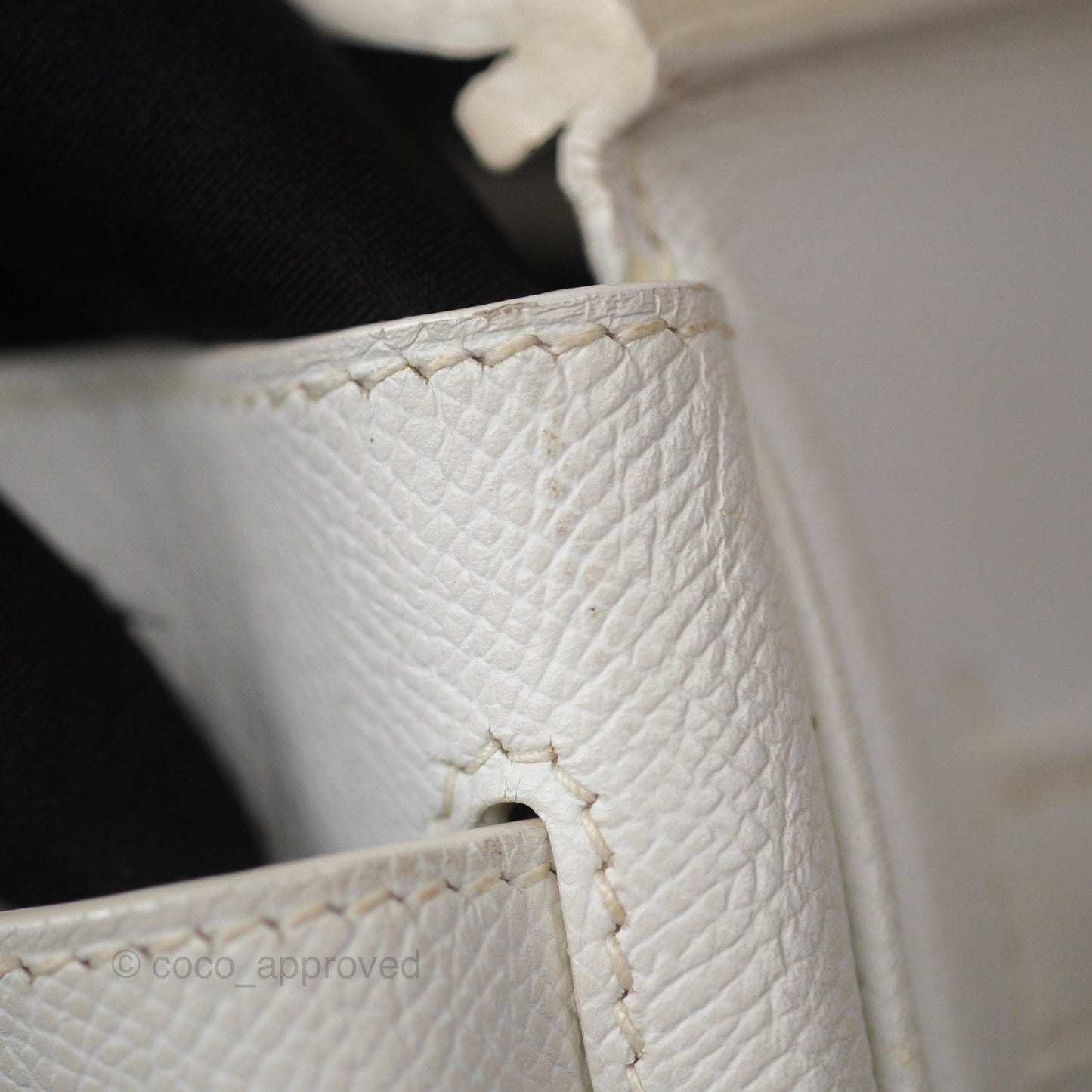 Hermès Birkin 30 Retourne White Epsom Palladium Hardware