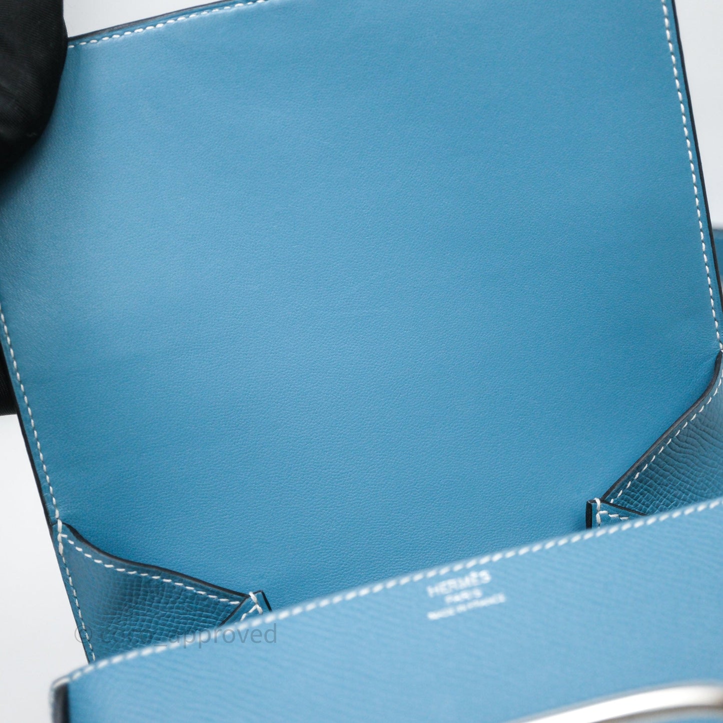 Hermès Della Cavalleria Mini II Bag 18 New Bleu Jean 75 Epsom Palladium Hardware
