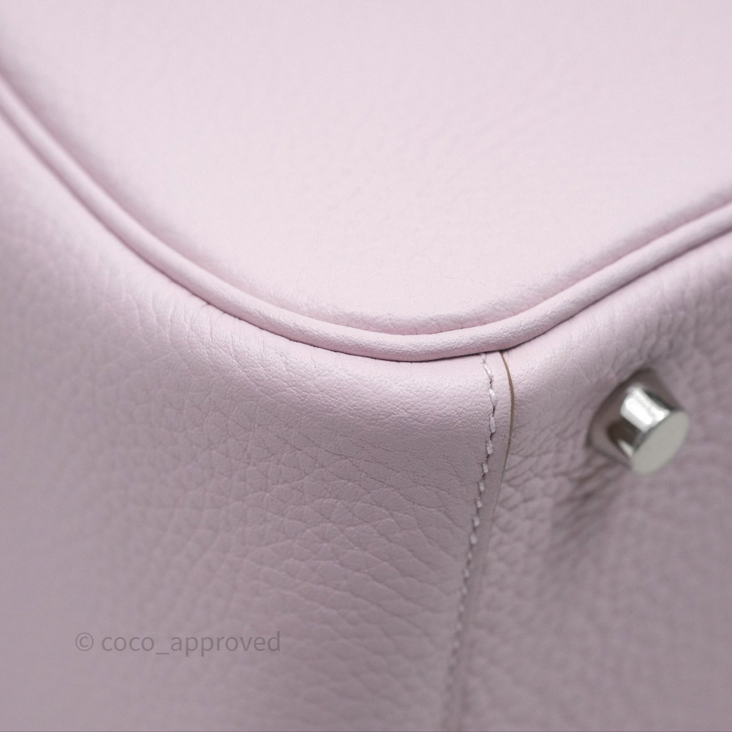Hermès Lindy 26 Mauve Pale 09/Nata I2 Clemence Palladium Hardware