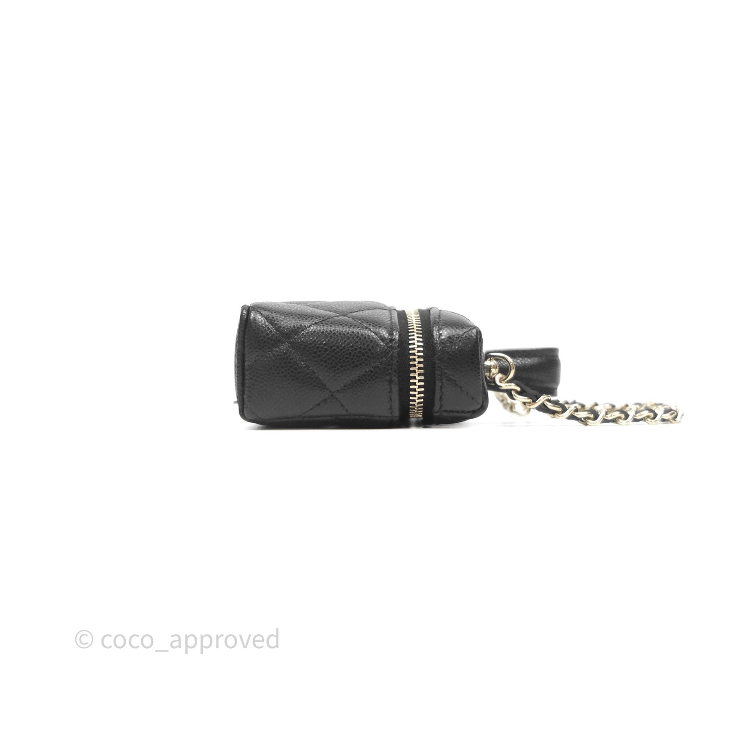 Chanel Classic Black Caviar Mini Bag Charm
