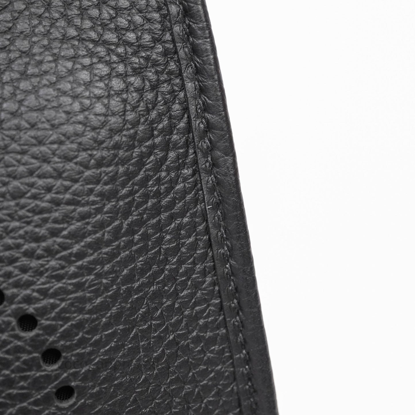 Hermès Mini Evelyne 16 Noir 89 Clemence Palladium Hardware
