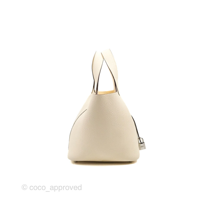 Hermès Picotin Lock 18 Nata Clemence Palladium Hardware