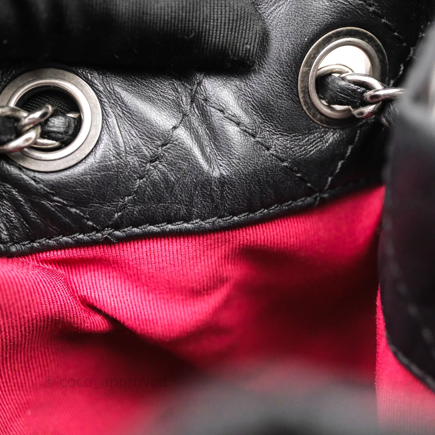 Chanel Small Gabrielle Backpack Black Aged Calfskin