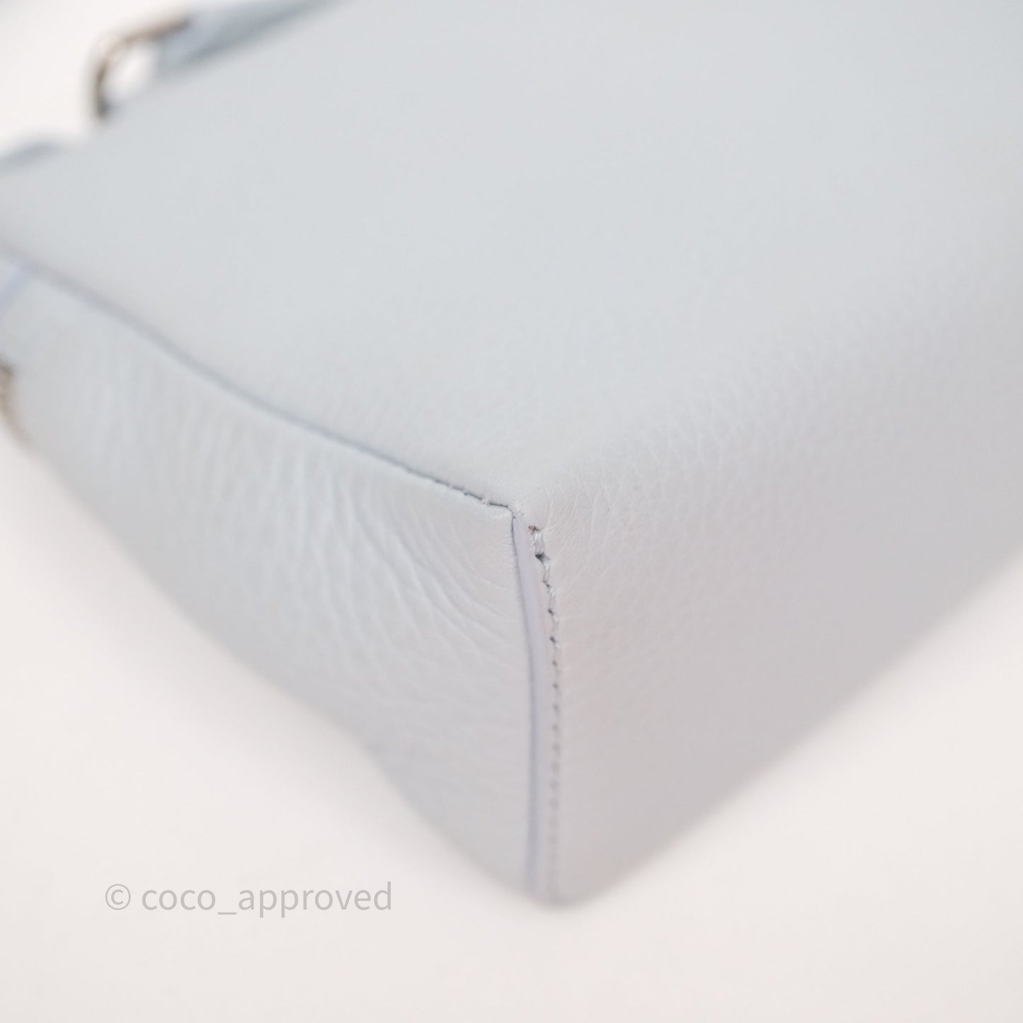 Loro Piana Extra Pocket L19 Light Blue Grained Calfskin