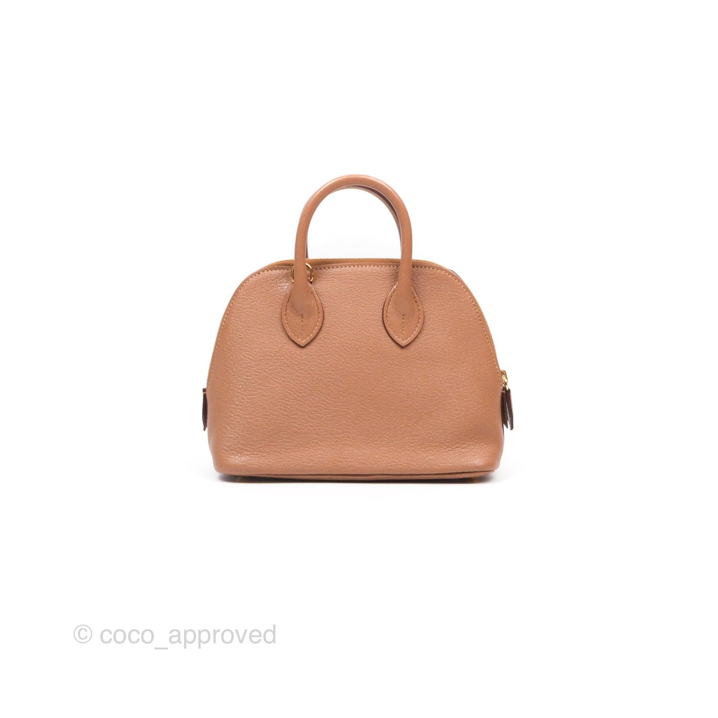 Hermès Bolide Mini 1923 Quebracho 2J Chevre Mysore Gold Hardware