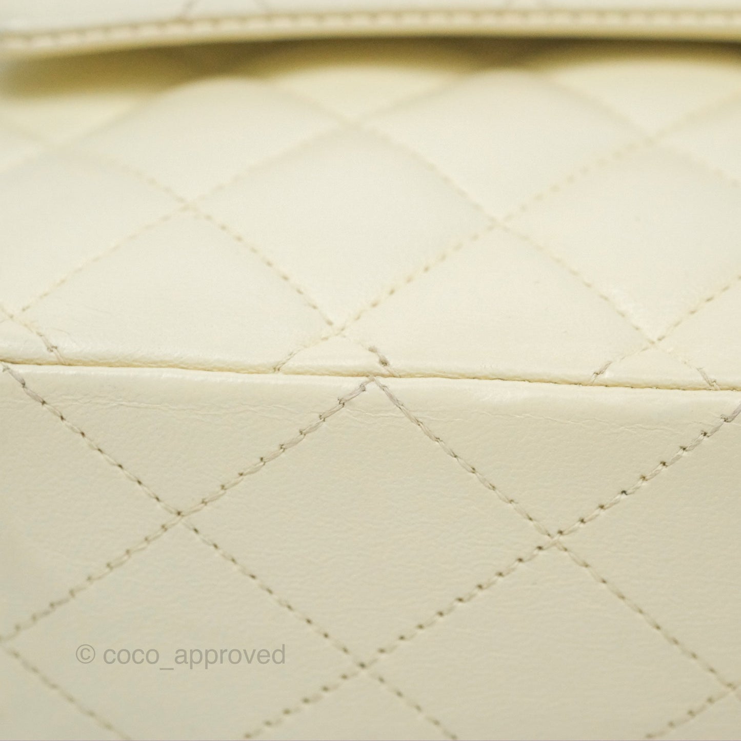 Chanel Medium Classic Flap Quilted Pale Yellow Lambskin Gold Hardware