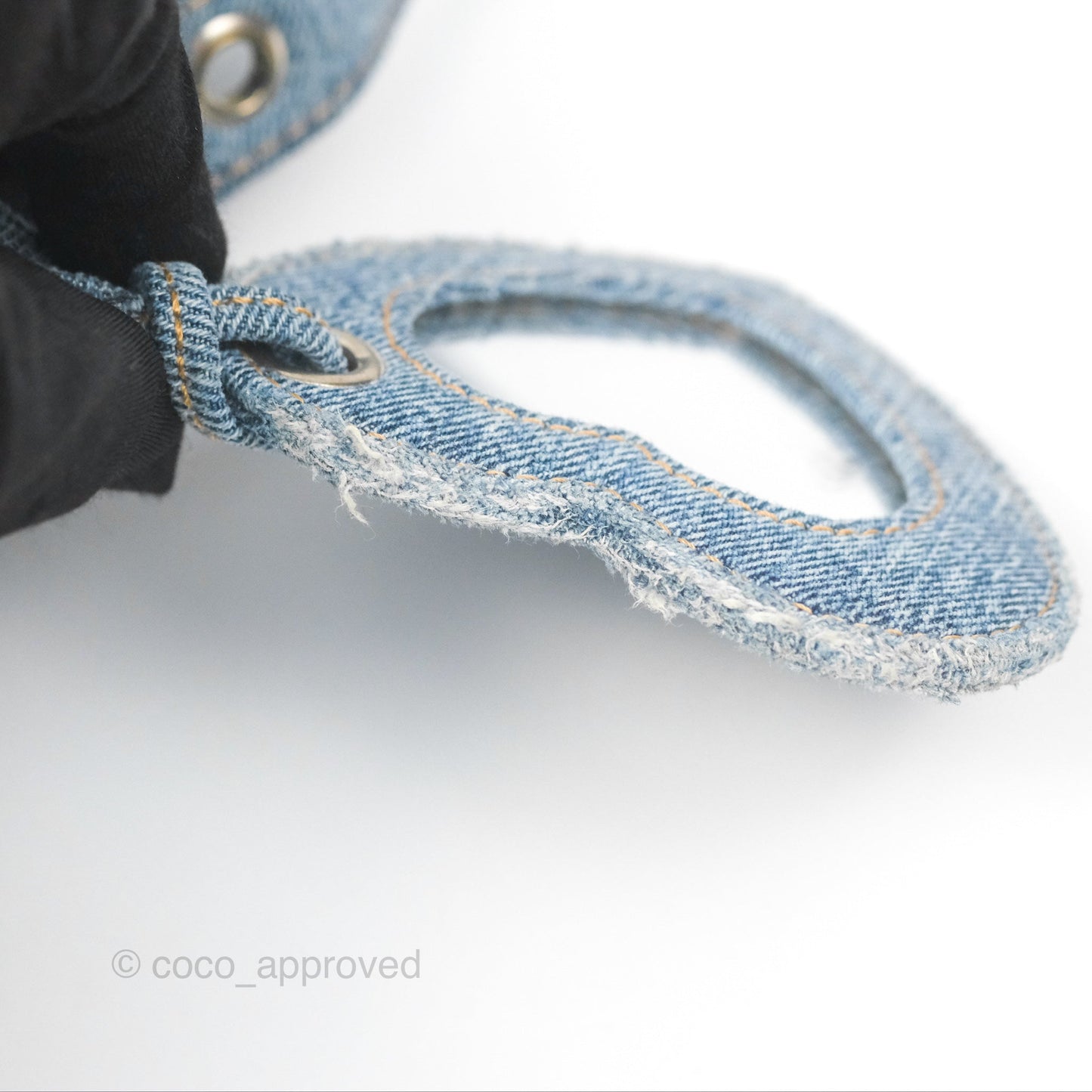 Balenciaga Le Cagole Small Embellished Denim Shoulder Bag