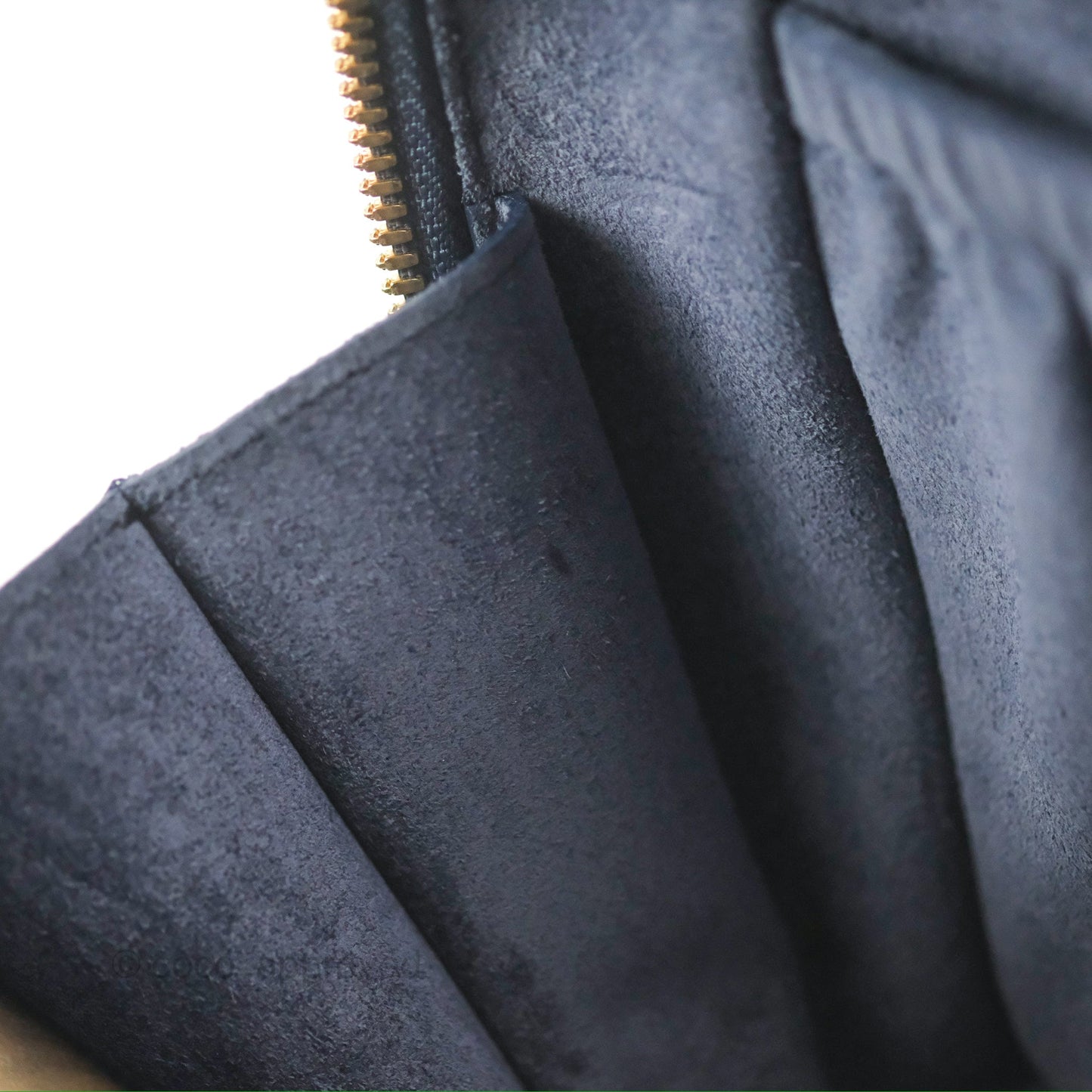 Chanel Quilted Travel Kit Vanity Case Navy Calfskin Gold Hardware