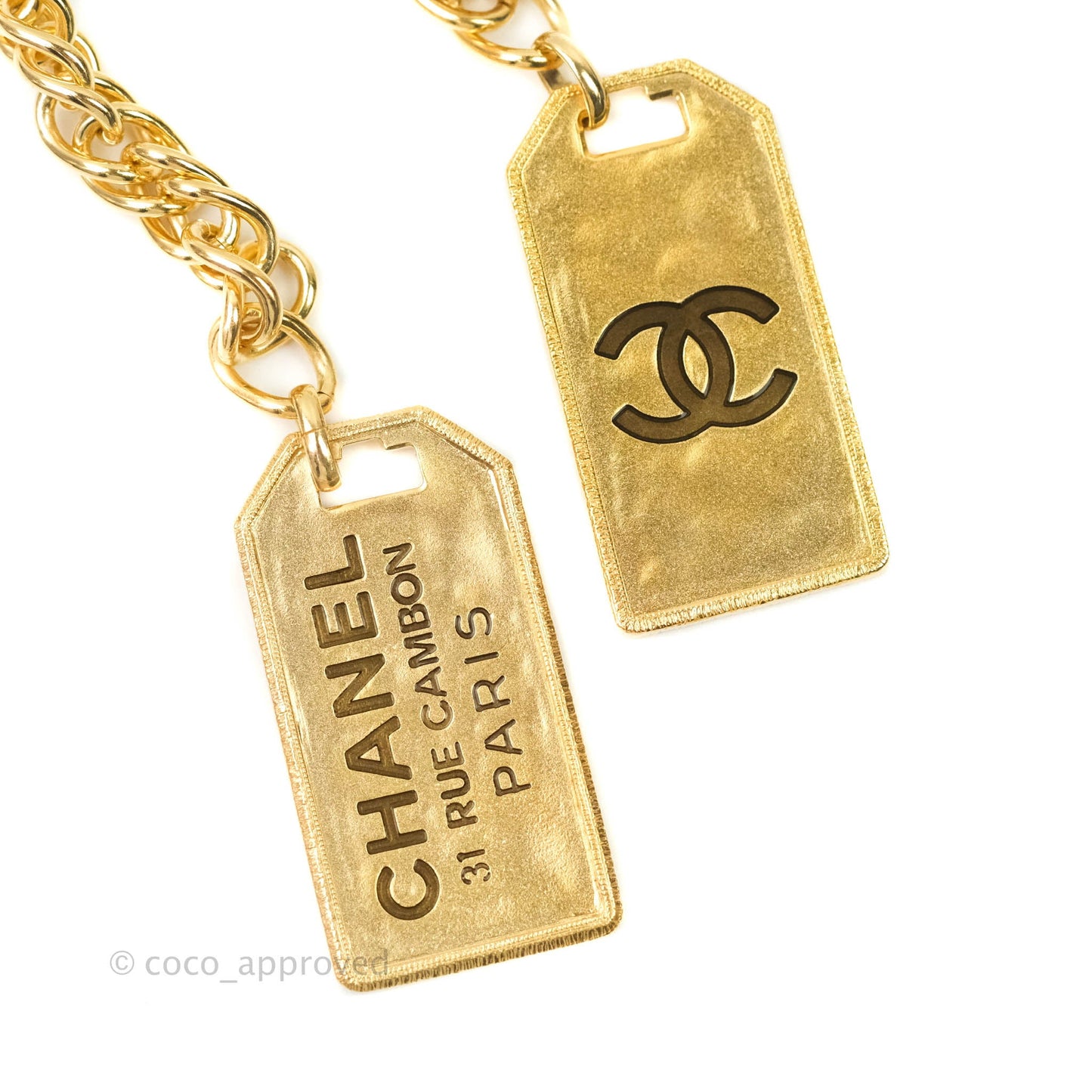 Chanel  Charm Necklace Gold Tone