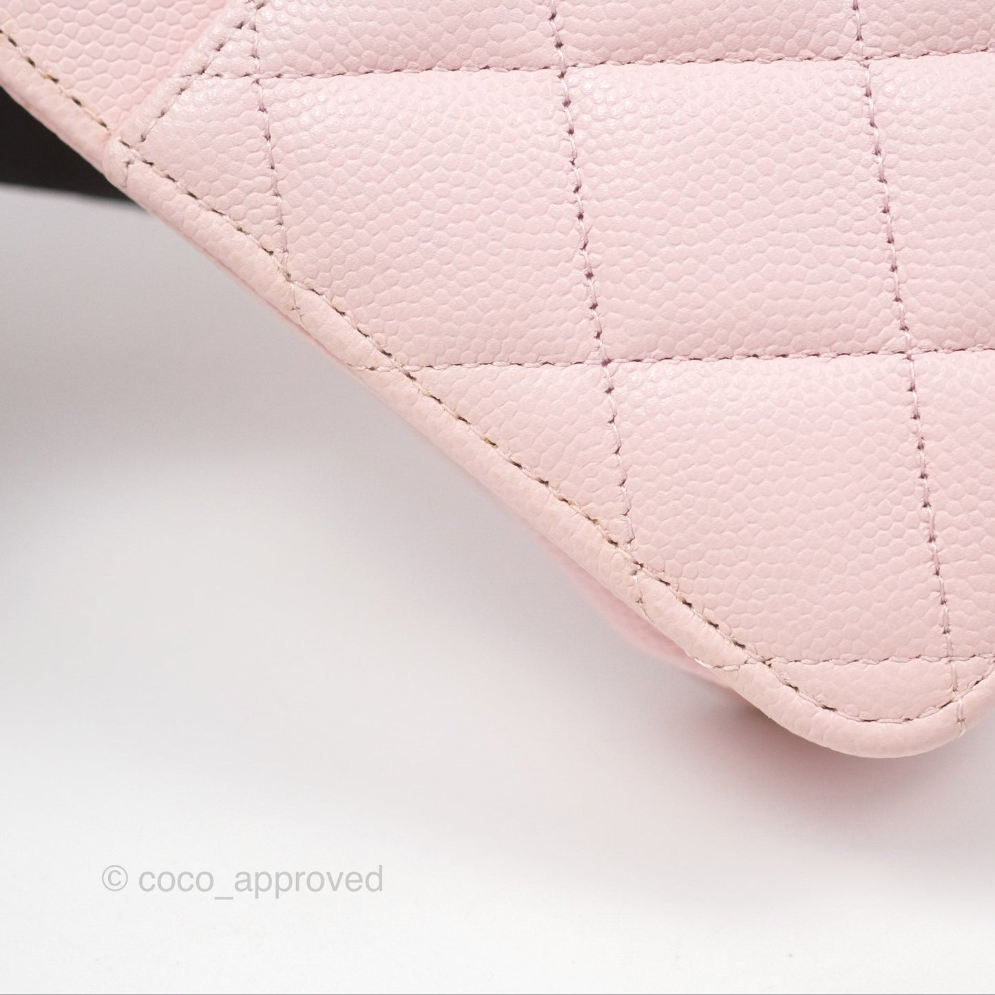 Chanel Quilted Classic Wallet on Chain WOC Pink Caviar Gold Hardware