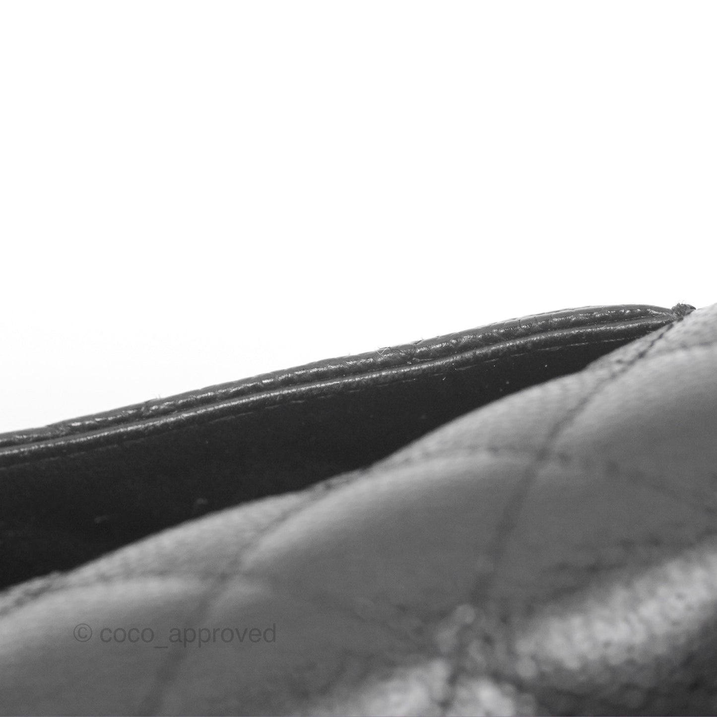 Chanel East West Flap Bag Black Caviar Silver Hardware