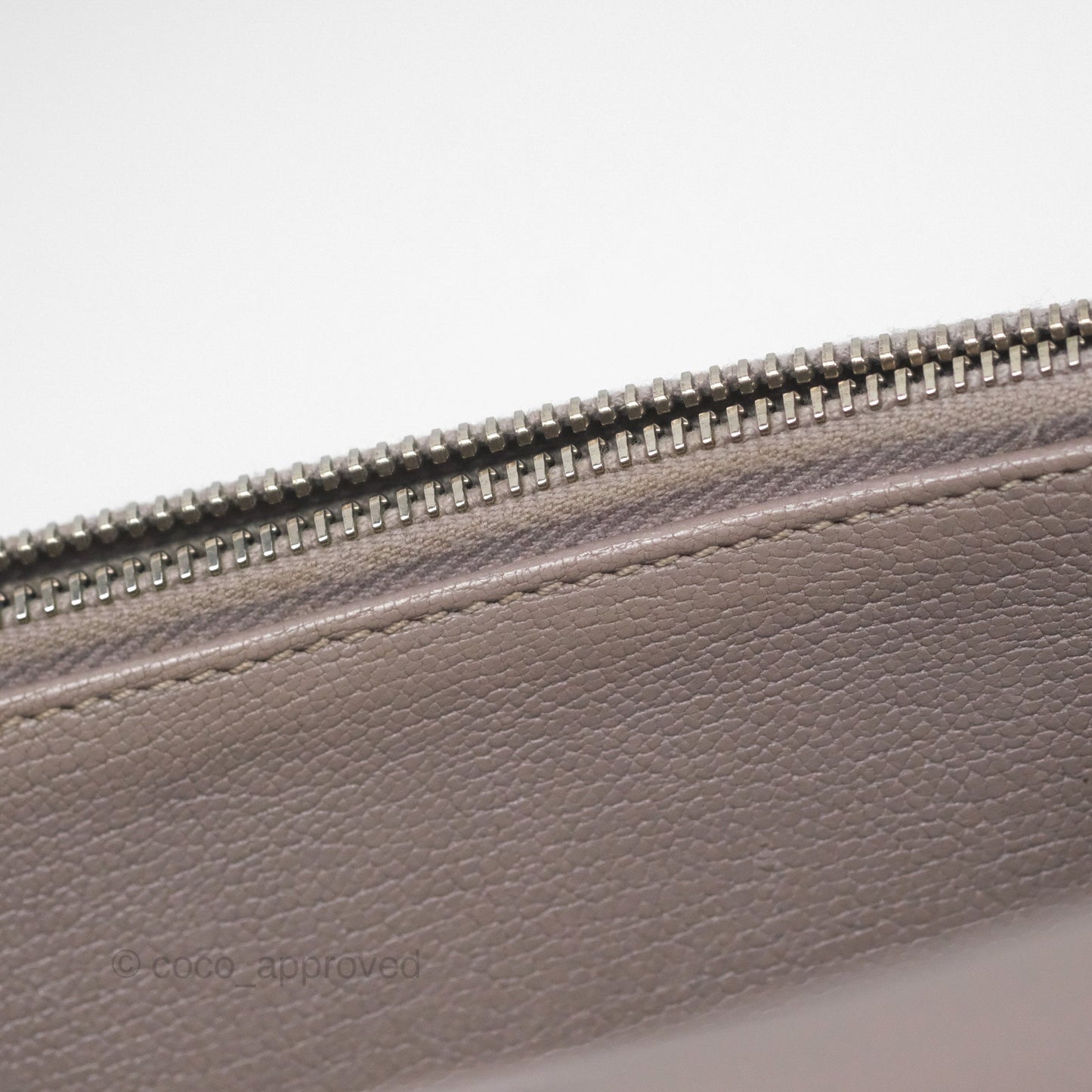 Chanel Coco Curve Flap Burnished Lilac Grey Calfskin Goatskin Antique Gold Hardware