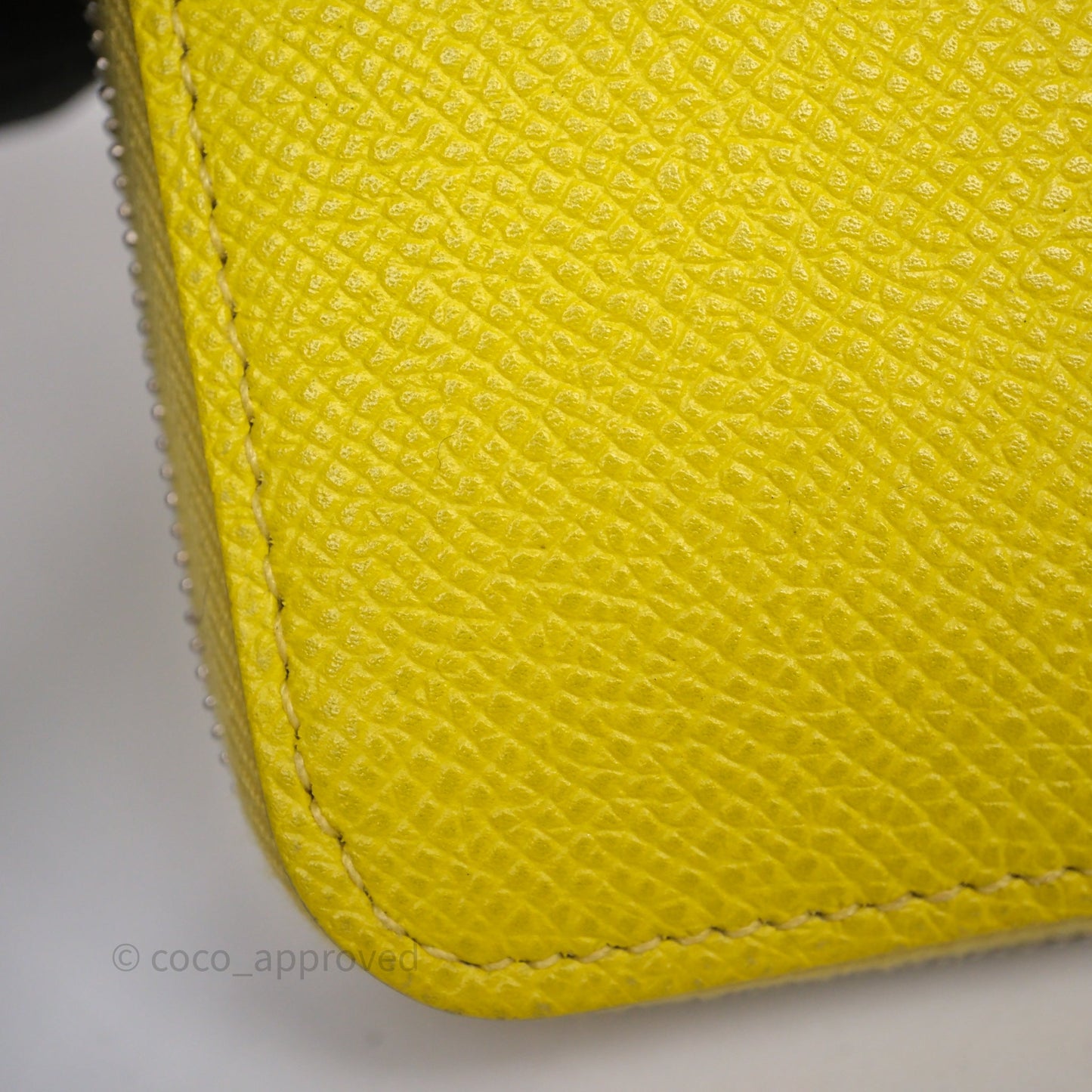 Hermès Silk In Compact Wallet Yellow Epsom