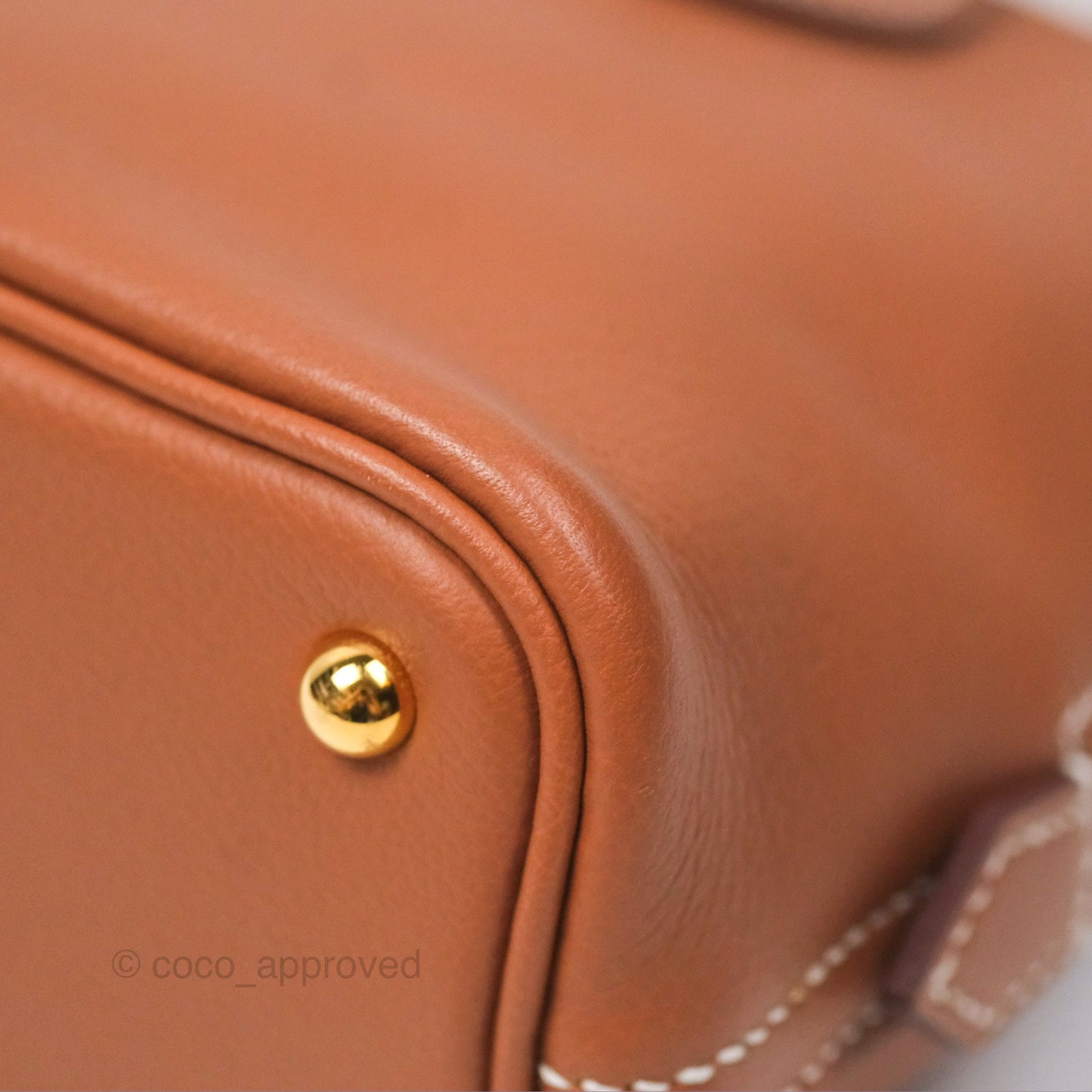 Hermès Bolide Mini 1923 Gold Evercolor Gold Hardware