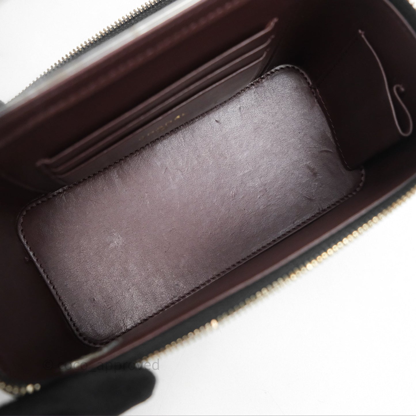 Chanel Vanity Rectangular With Chain Black Caviar Gold Hardware