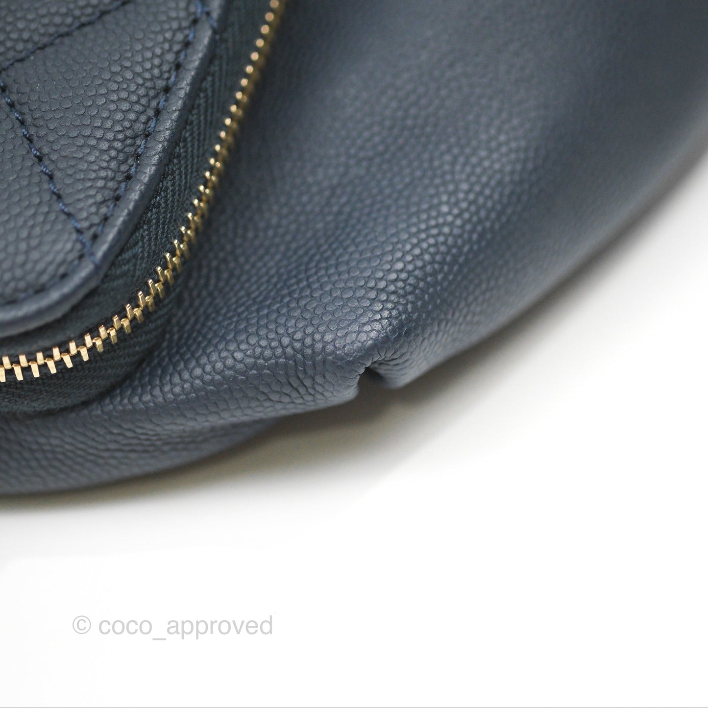 Chanel Business Affinity Waist Belt Bag Navy Caviar Gold Hardware
