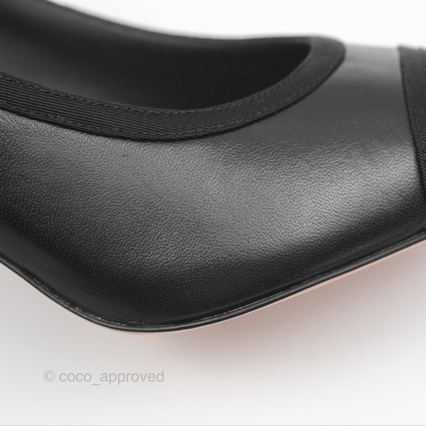 Chanel Classic Heels CC Black Lambskin Size 39.5