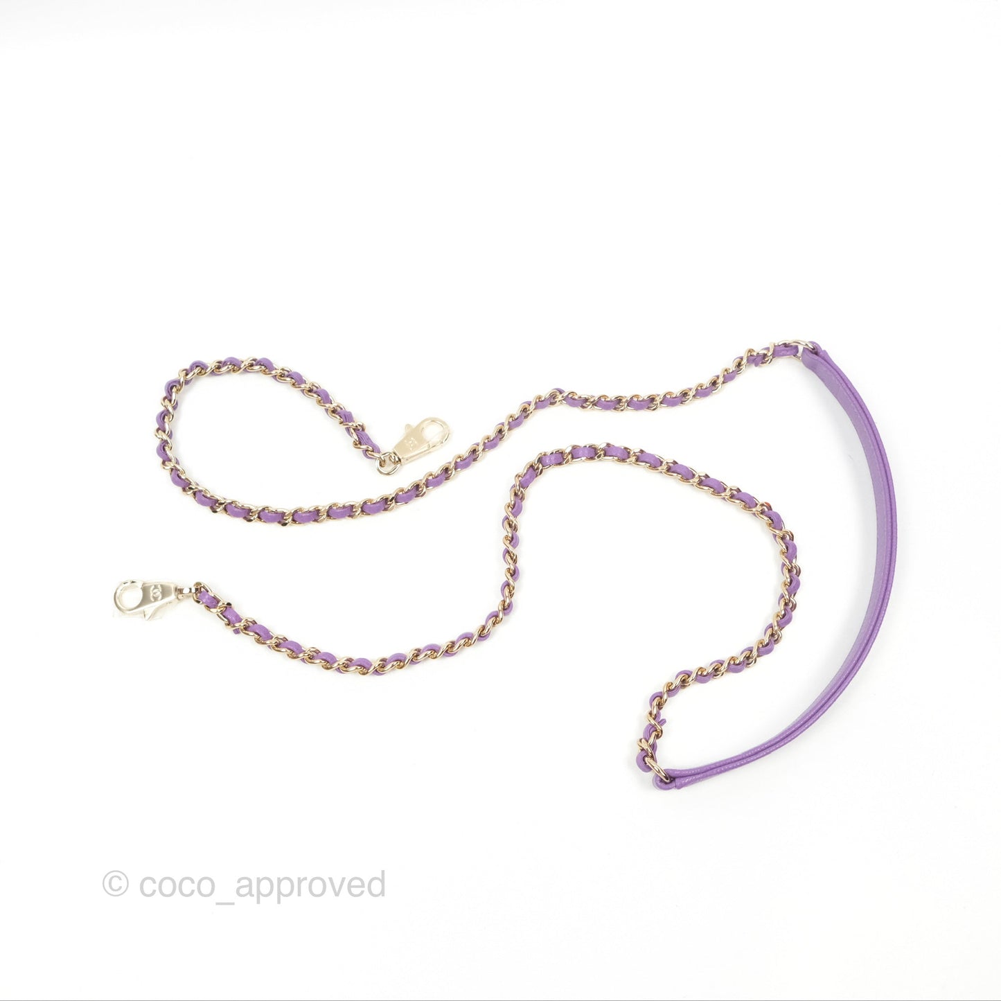 Chanel Mini Coco Handle Purple Caviar Gold Hardware