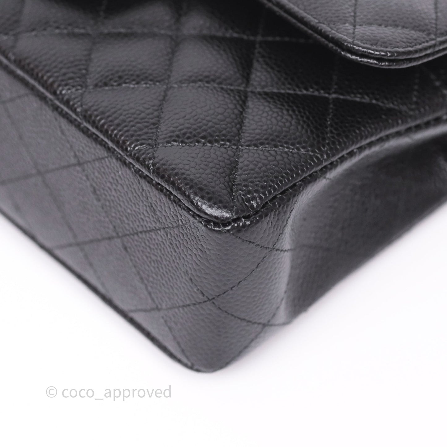 Chanel Small Classic Flap Quilted Black Caviar Gold Hardware