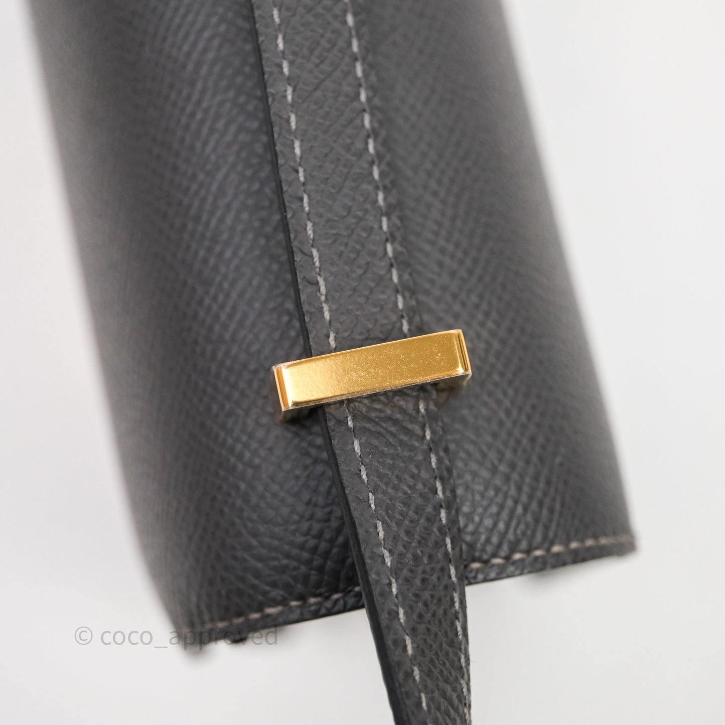Hermès Constance Mini 18cm Graphite 88 Epsom Gold Hardware