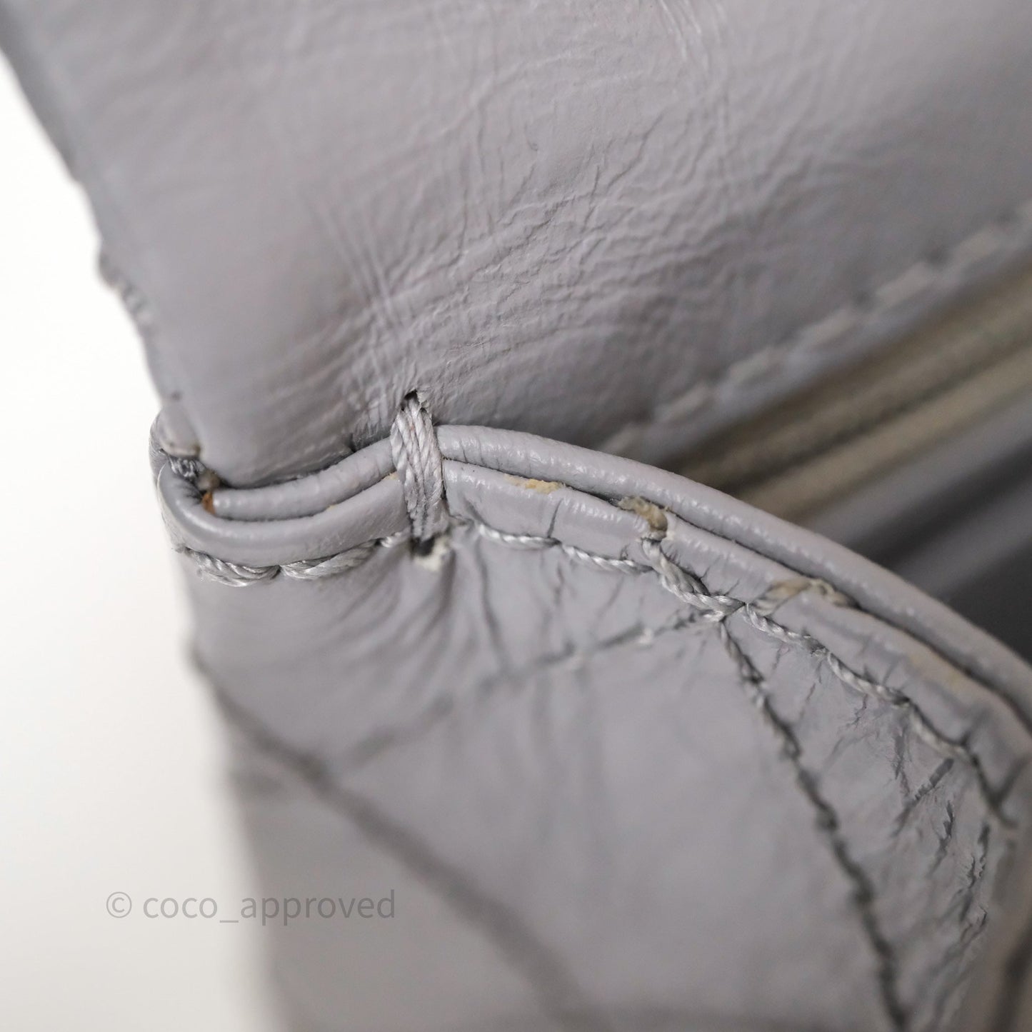 Chanel Mini Reissue 224 Grey Aged Calfskin Aged Gold Hardware