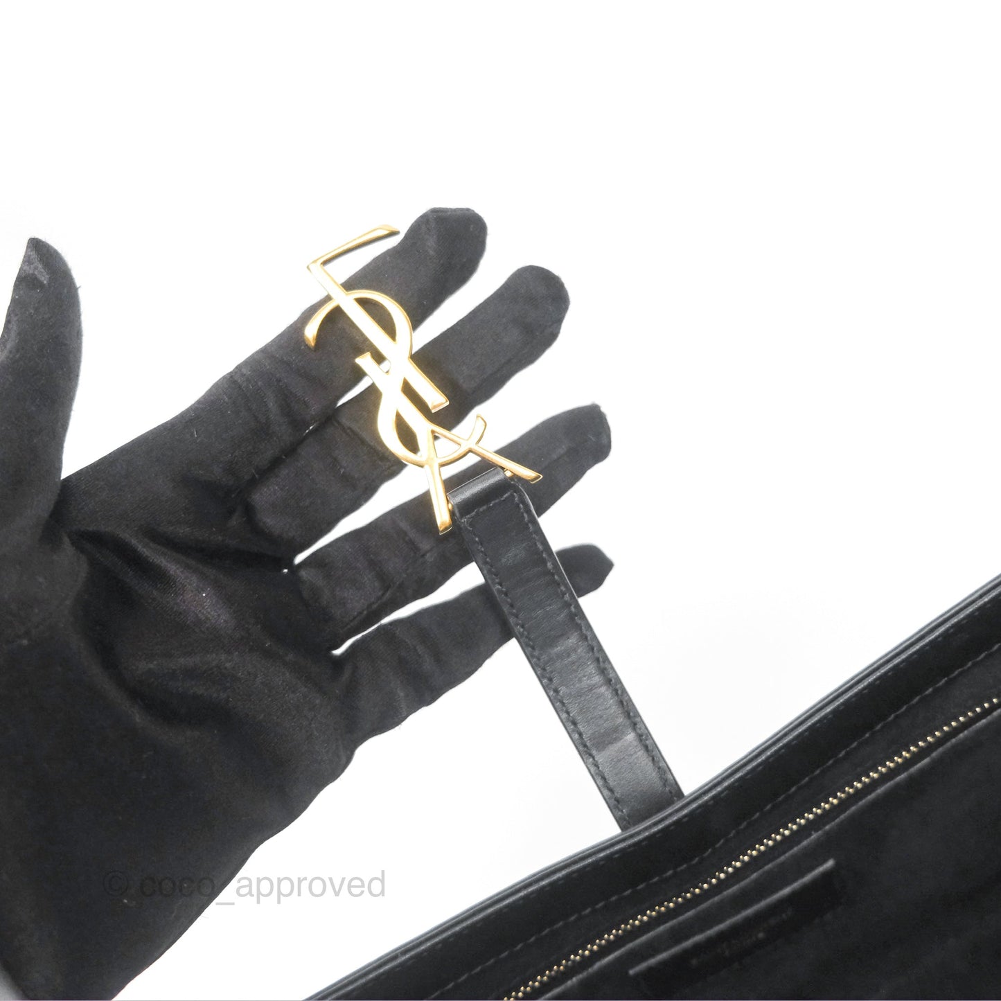 Saint Laurent ‘Le 5 a 7’ Hobo Bag Black Smooth Calfskin