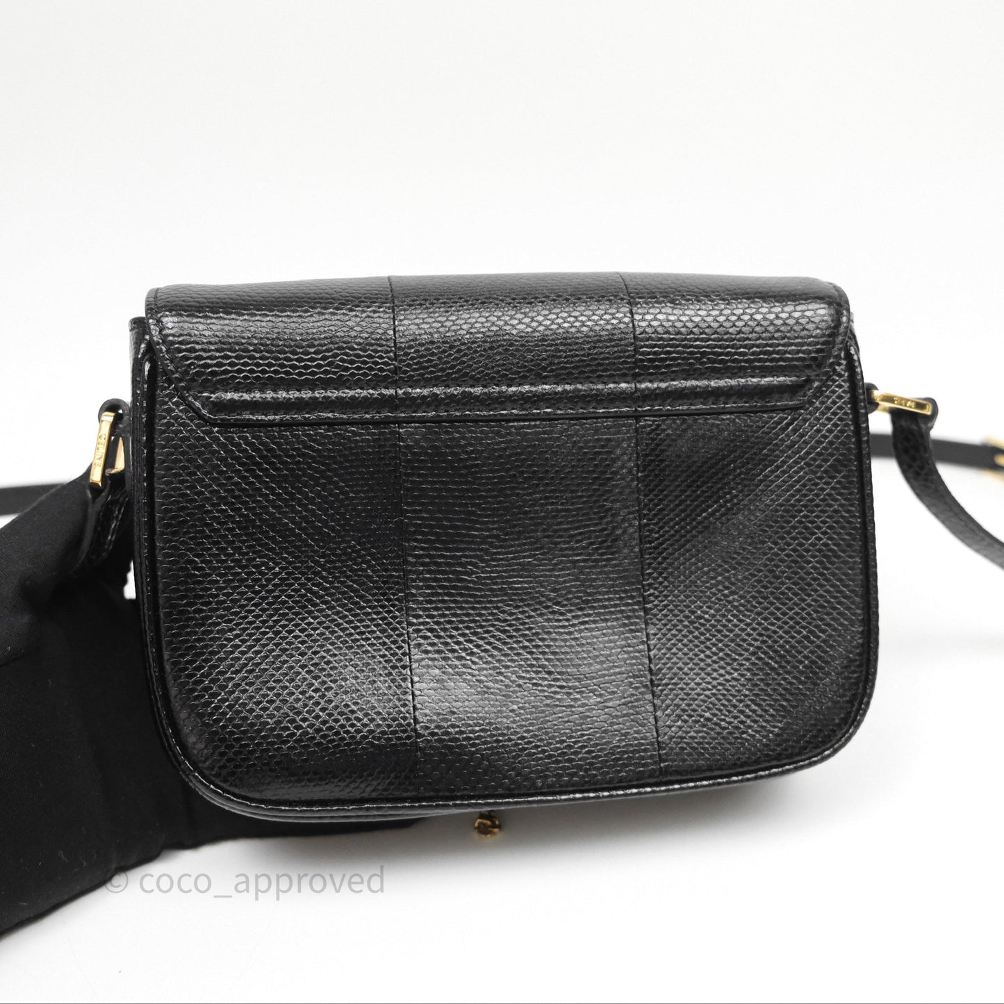 Celine Lizard Small Pampille C Bag Black Gold Hardware