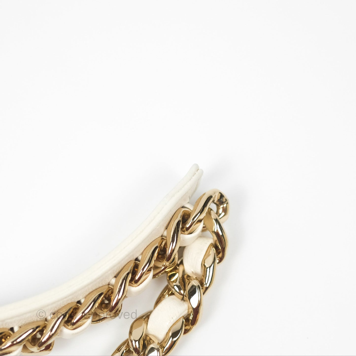 Chanel 19 Wallet on Chain WOC White Mixed Hardware