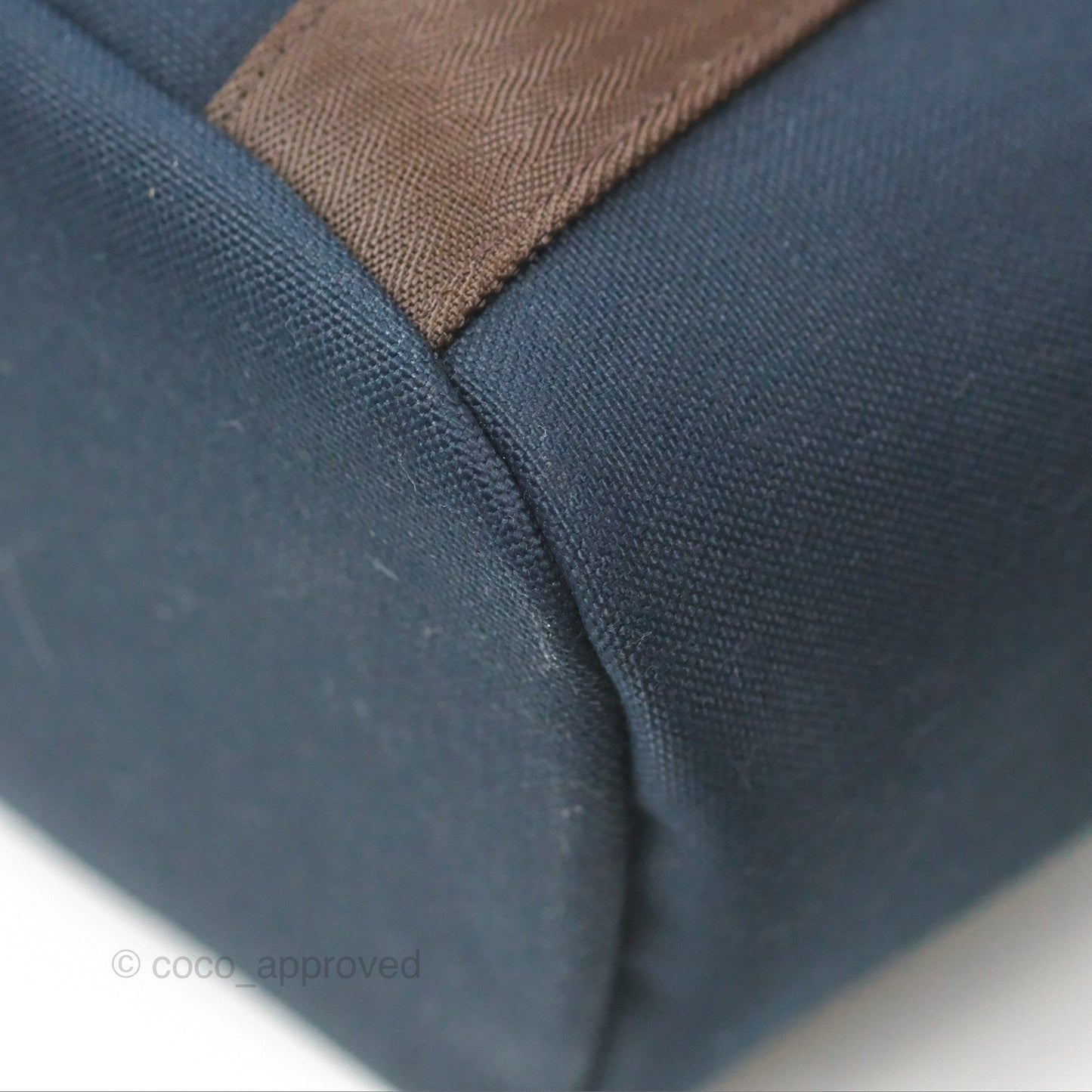 Hermes The Grooming Bag Bleu Navy / Feu