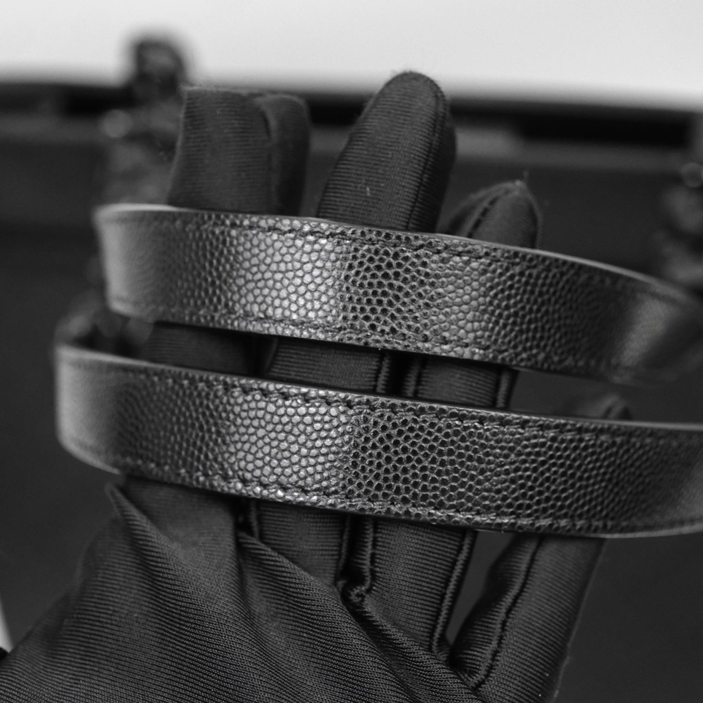 Chanel So Black Quilted Caviar Tote bag