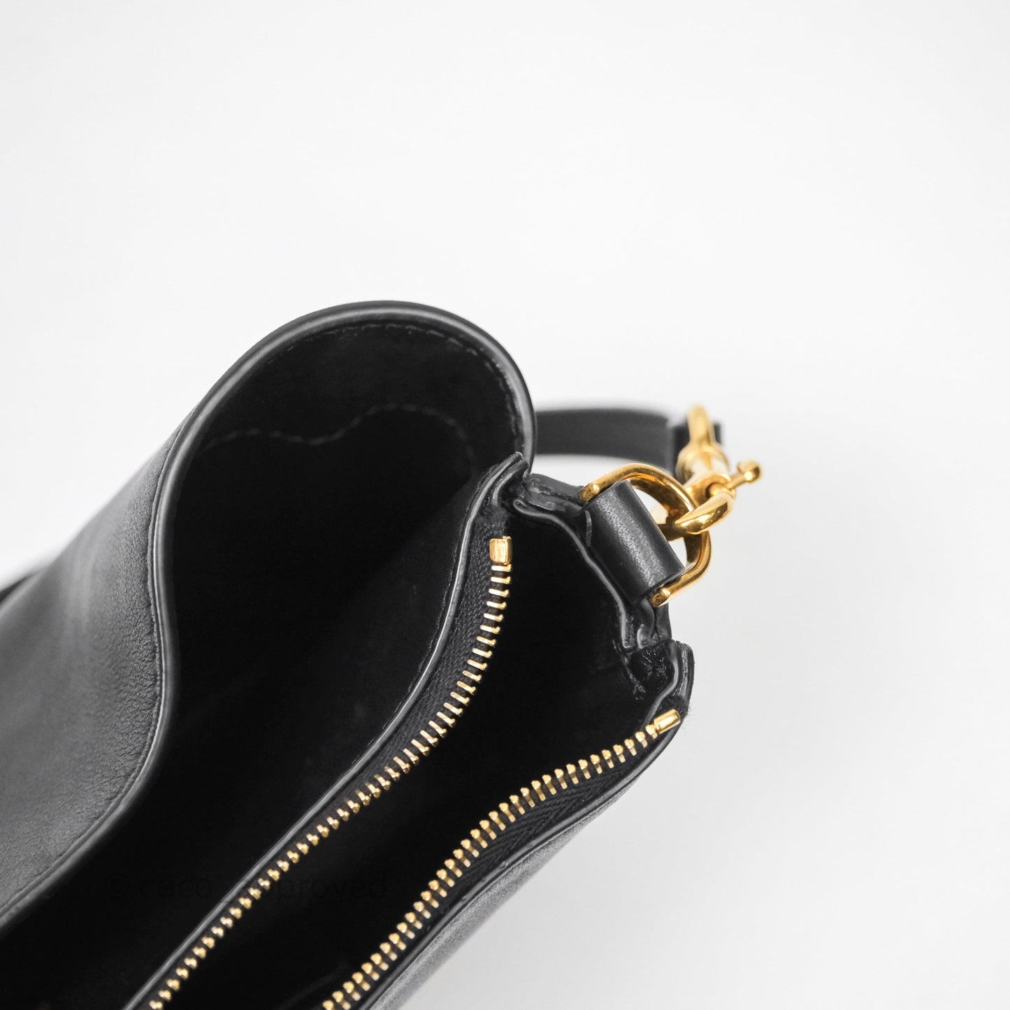 Balenciaga Rodeo Sling Pochette Leather Shoulder Bag Black Calfskin