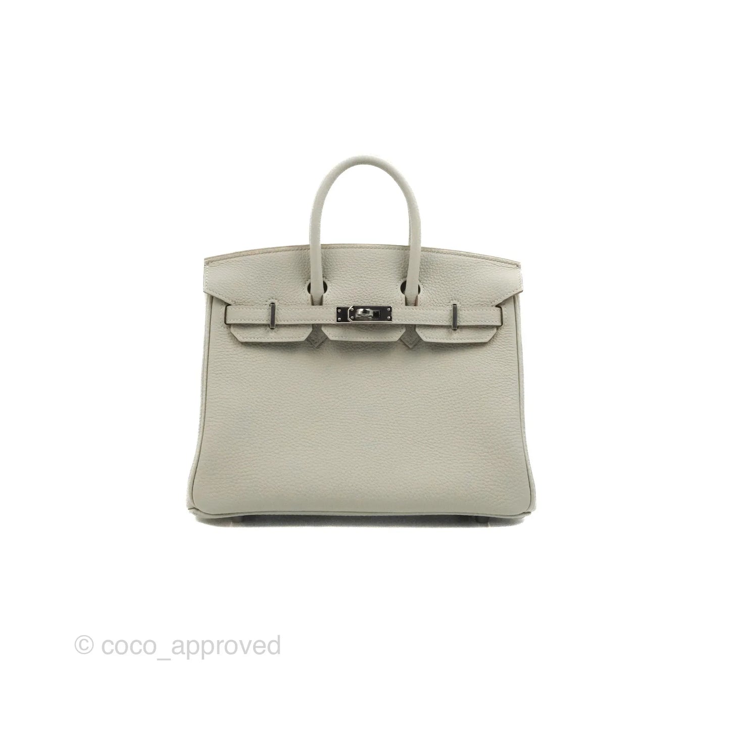 Hermes Birkin 25 Gris Perle Togo 80 Palladium Hardware