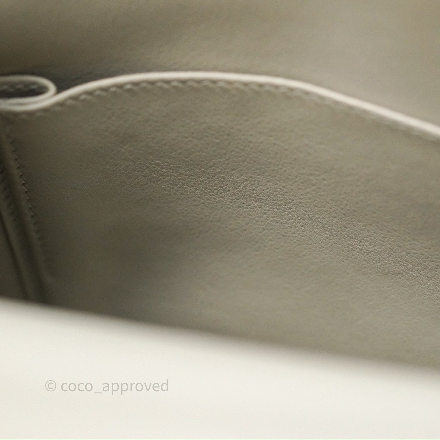 Hermès Retourne Swift Kelly 25 Gris Perle 80 Gold Hardware