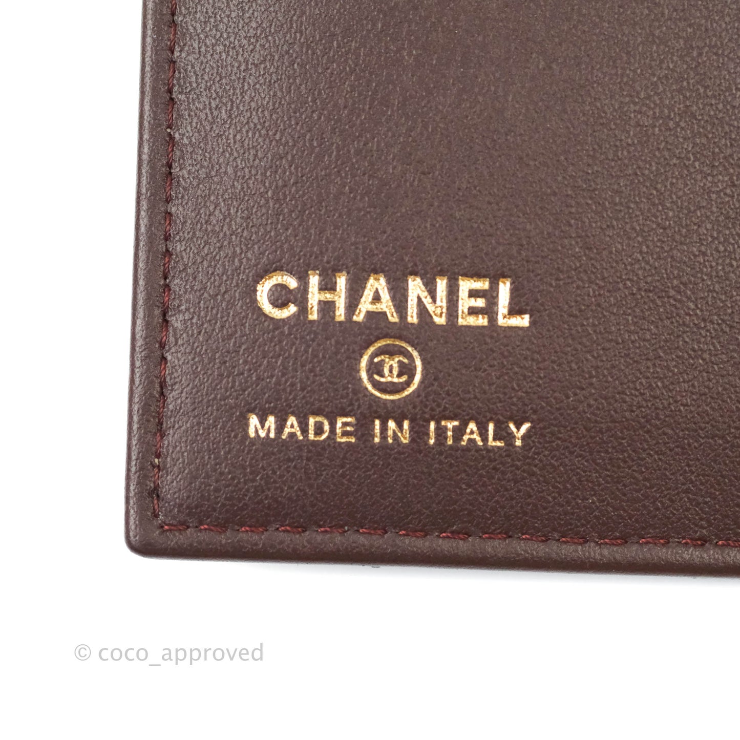Chanel Classic Quilted Caviar Black Passport Holder Gold Hardware