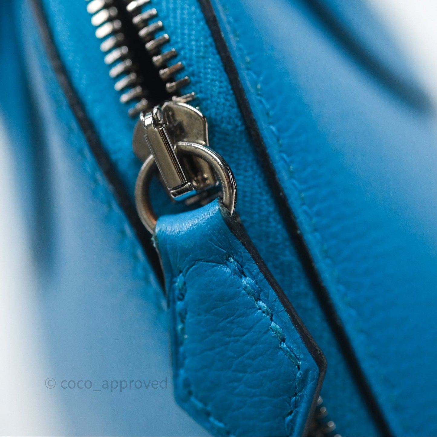Hermès Bolide Mini 1923 Bleu Frida 0F/ Rose Mexico 0D Evercolor Palladium Hardware