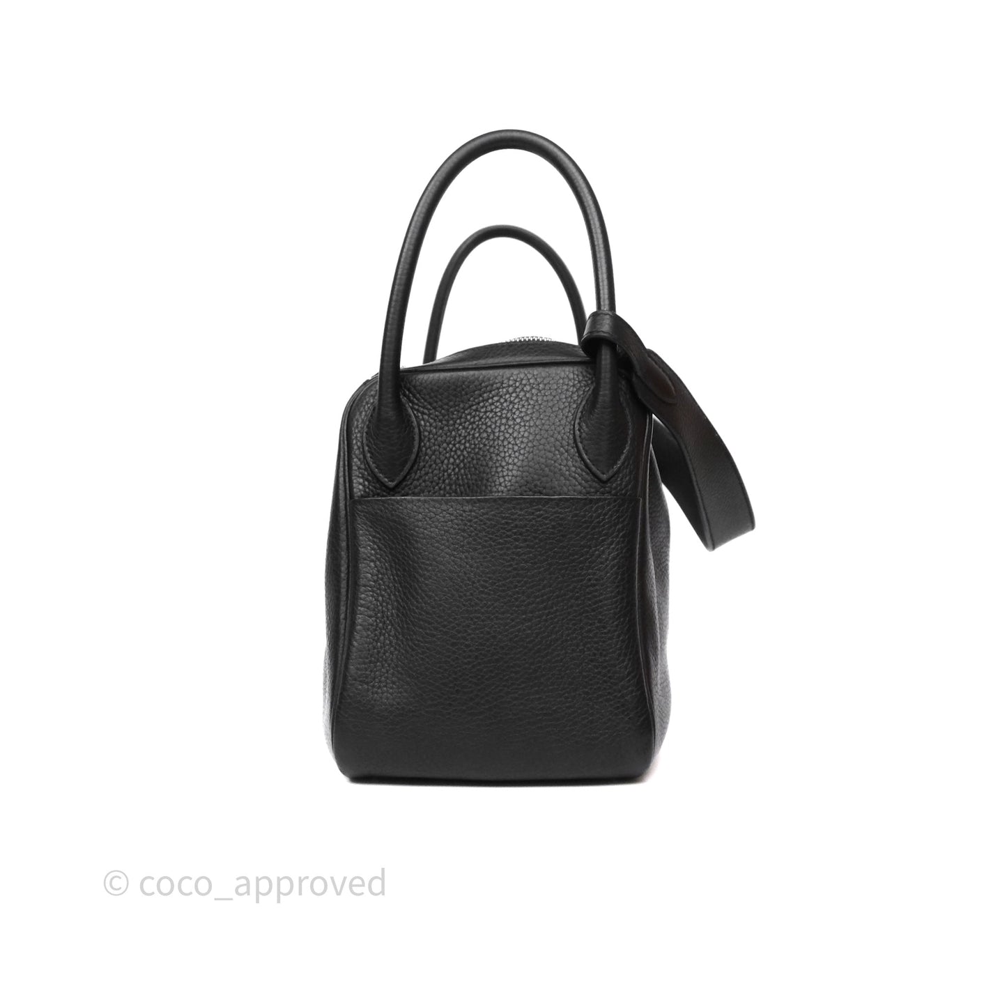 Hermès Lindy 30 Black Clemence Palladium Hardware