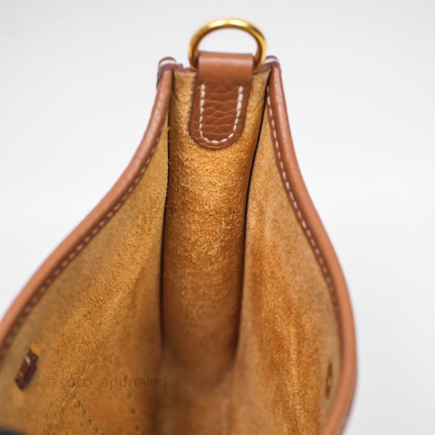 Hermès Mini Evelyne 16 Gold Clemence Gold Hardware