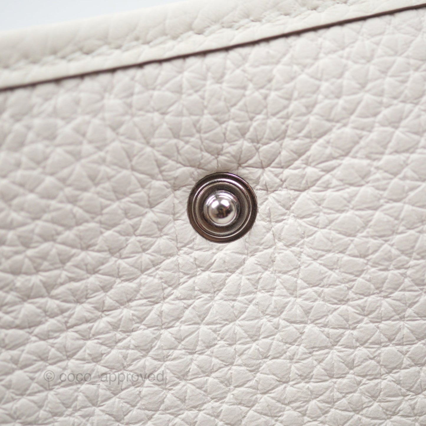 Hermès Mini Evelyne 16 Gris Pale M4 Clemence Palladium Hardware