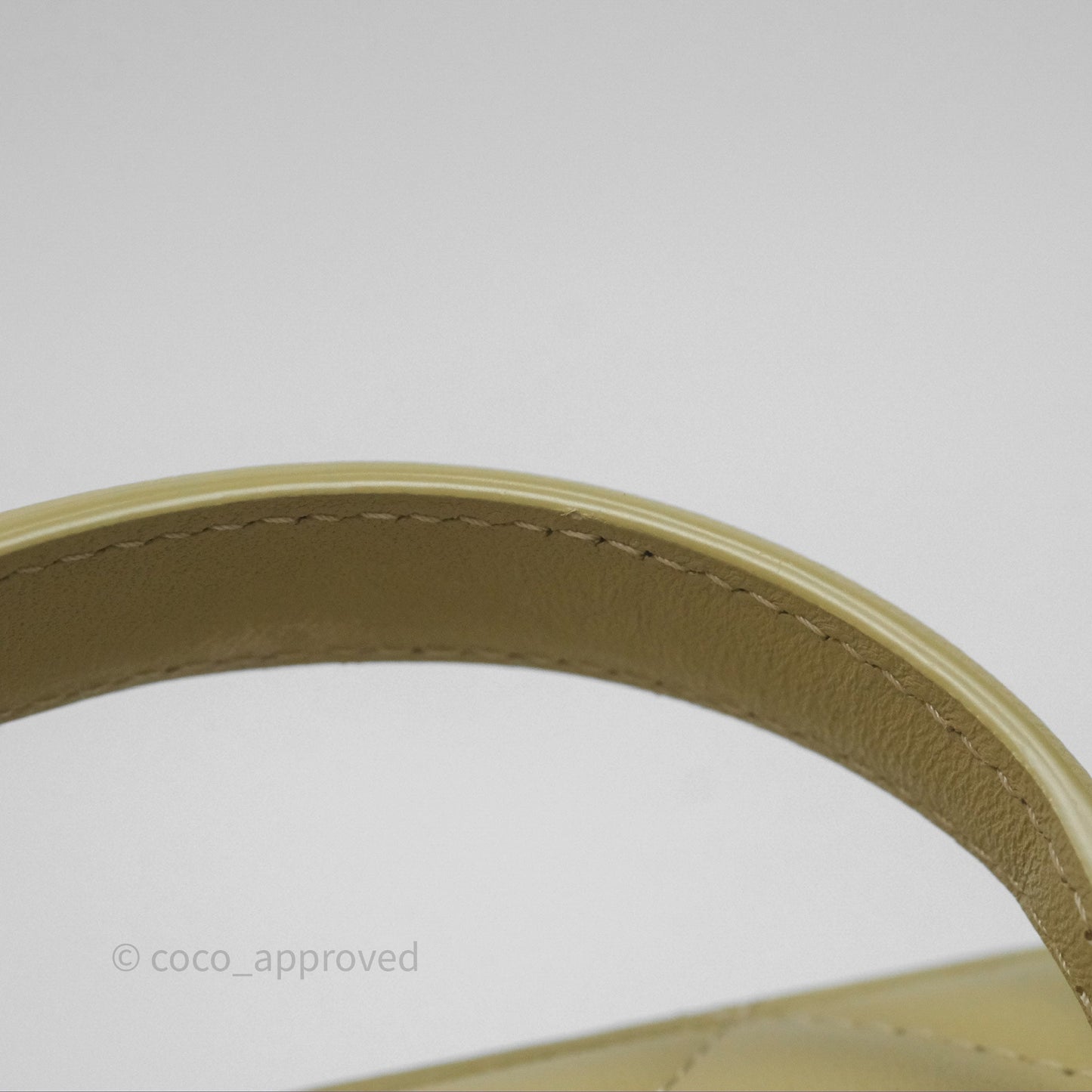 Chanel Top Handle Vanity with Chain Olive Green Lambskin Aged Gold Hardware