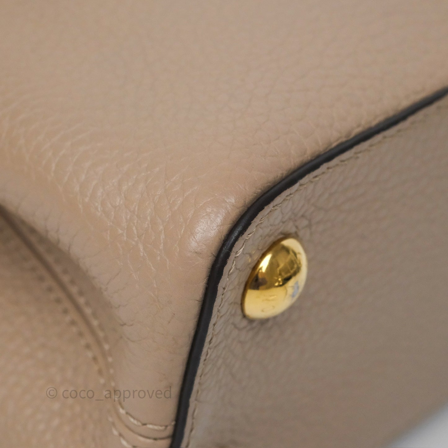 Louis Vuitton Capucines BB Taurillon Leather Galet