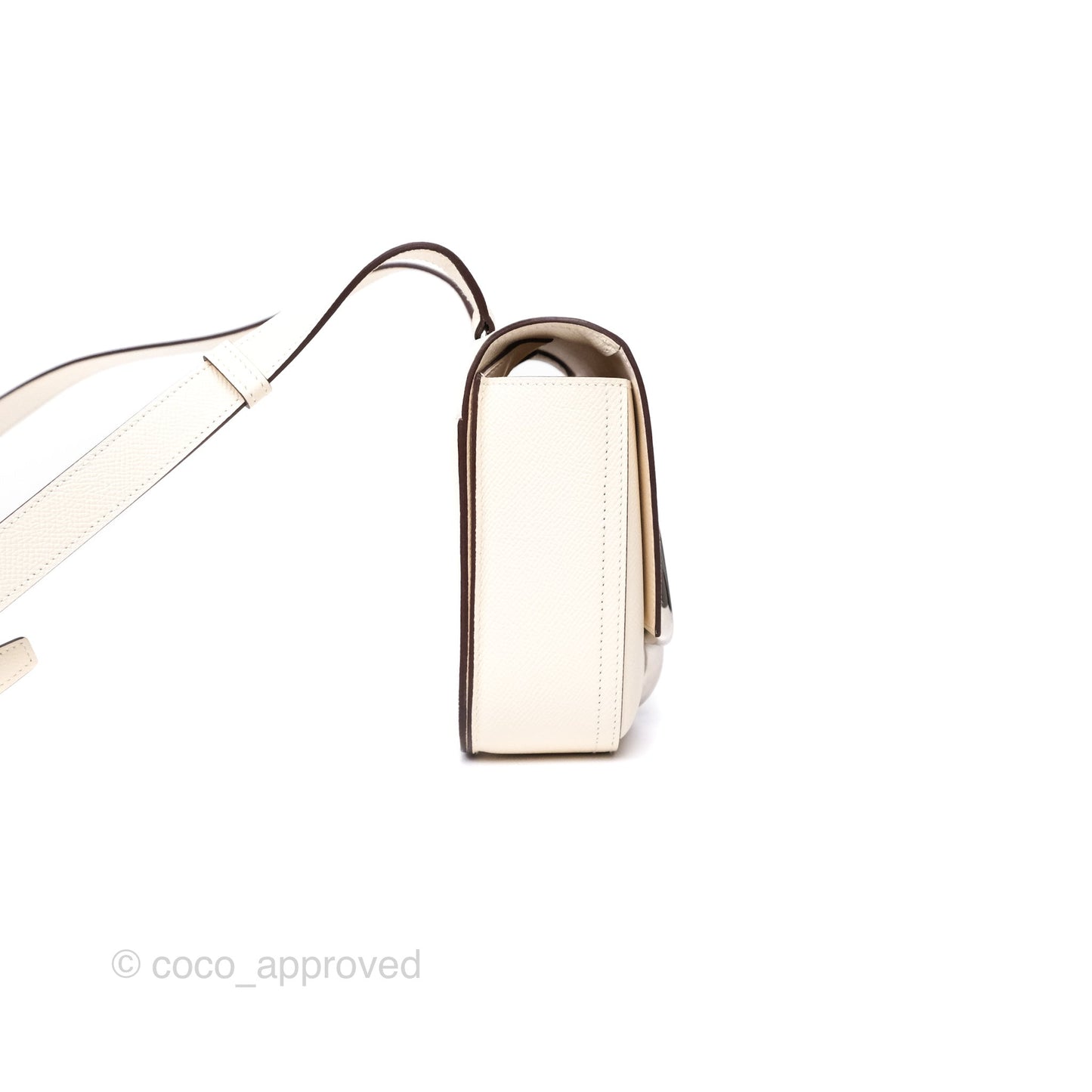 Hermès Della Cavalleria Mini Bag Nata I2 Epsom Palladium Hardware