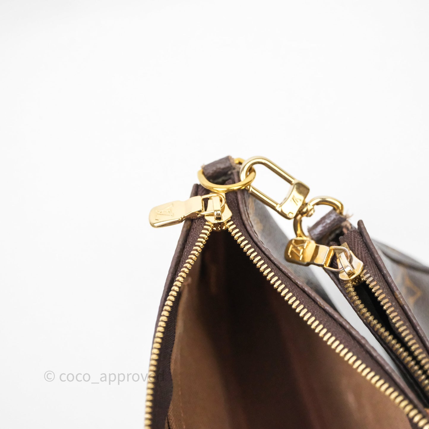 Louis Vuitton Multi Pochette Accessories Khaki Monogram Canvas