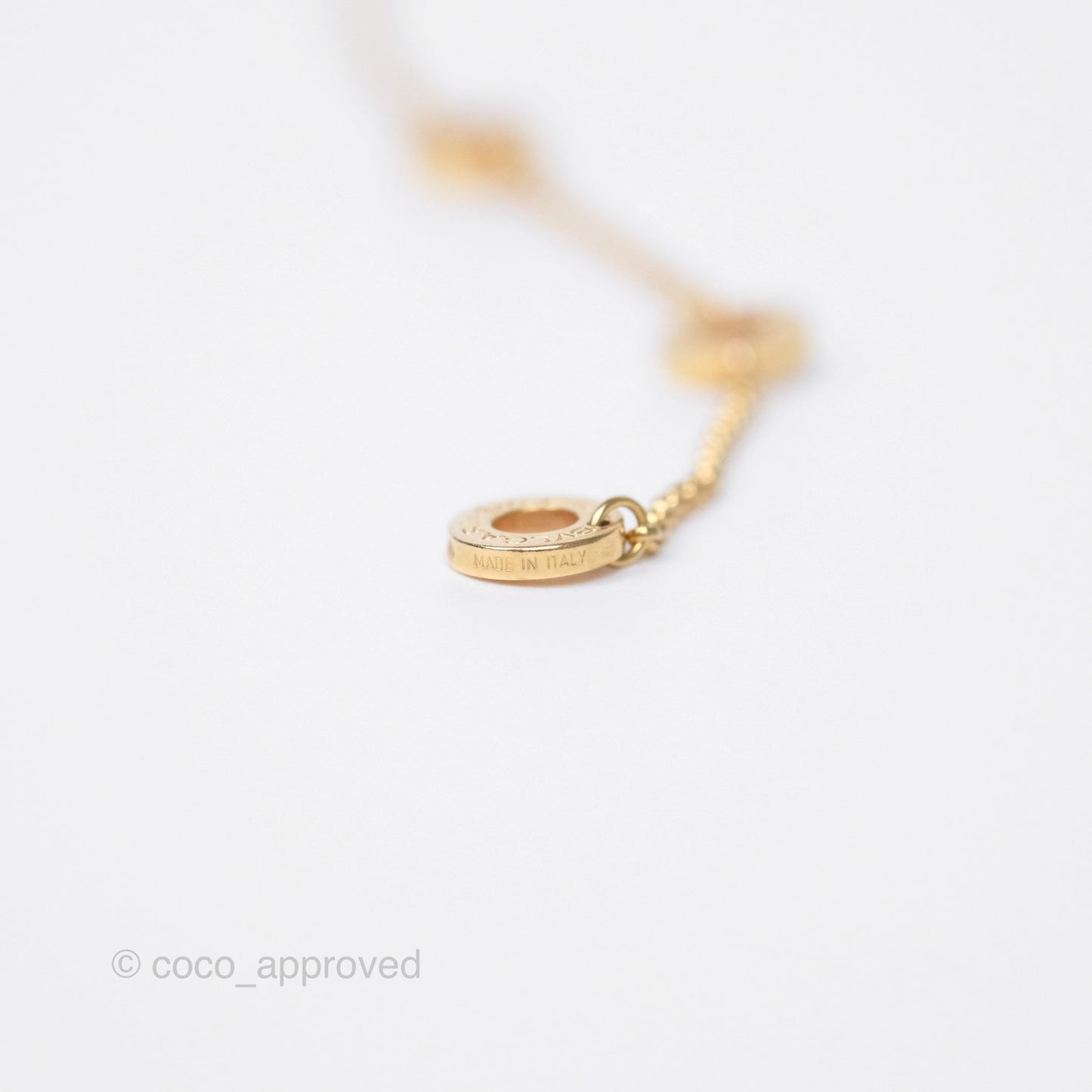 Bvlgari Mini Zero1 Necklace Ceramic Bronze Rose Gold