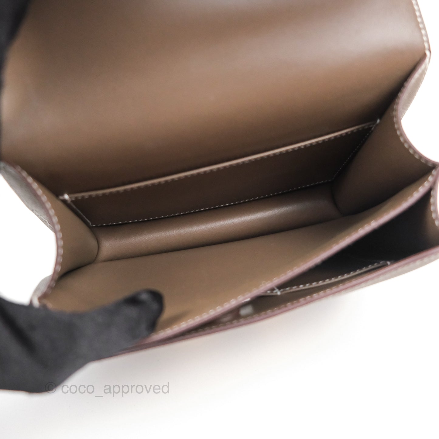 Hermès Constance Mini 18cm Mirror Etoupe 18 Epsom Rose Gold Hardware