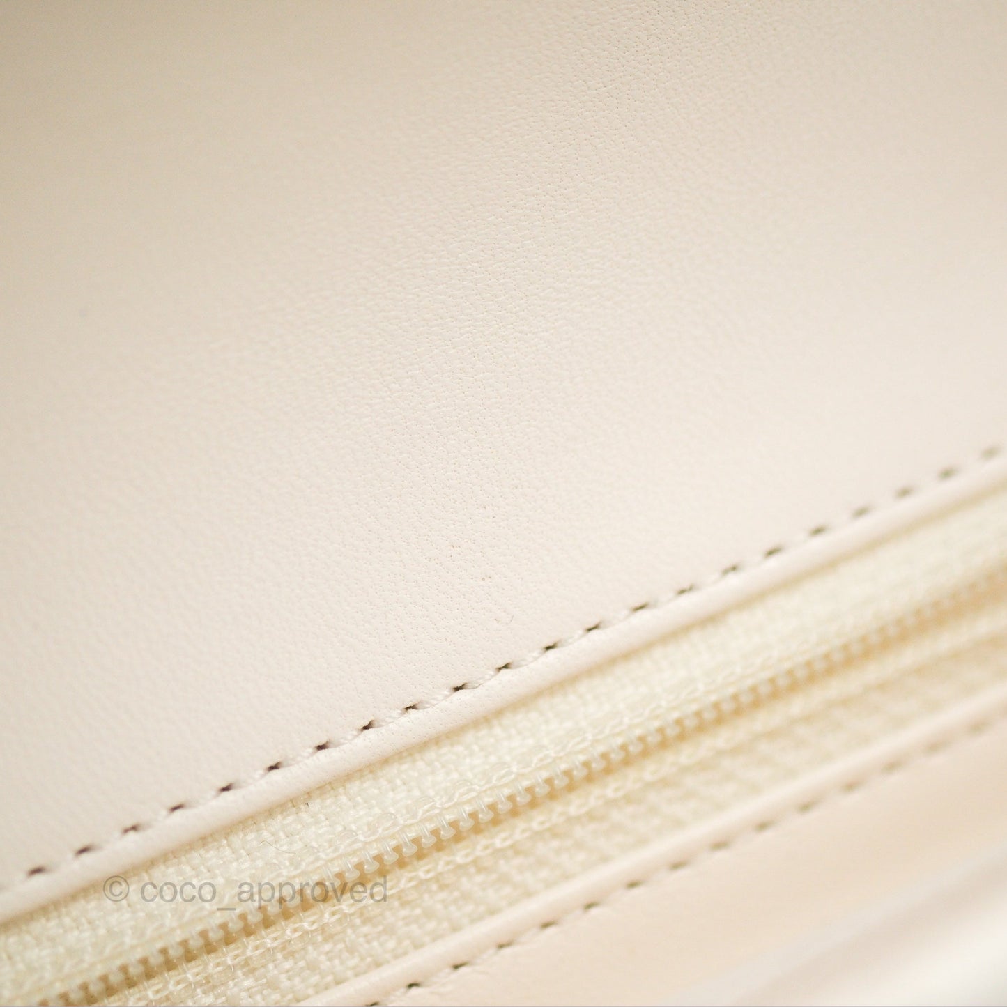 Chanel Mini Flap Bag with Coco Heart Chain White Lambskin Aged Gold Hardware