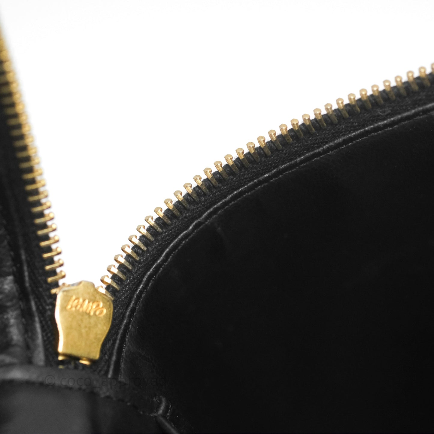 Chanel Vintage Vanity Case Black Caviar Gold Hardware