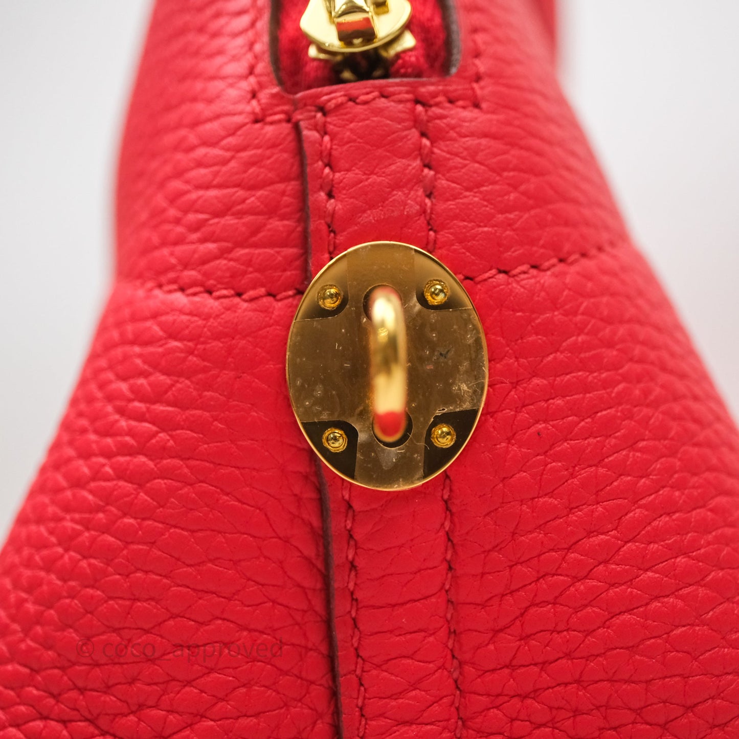 Hermès Bolide 31 Rouge Clemence Gold Hardware