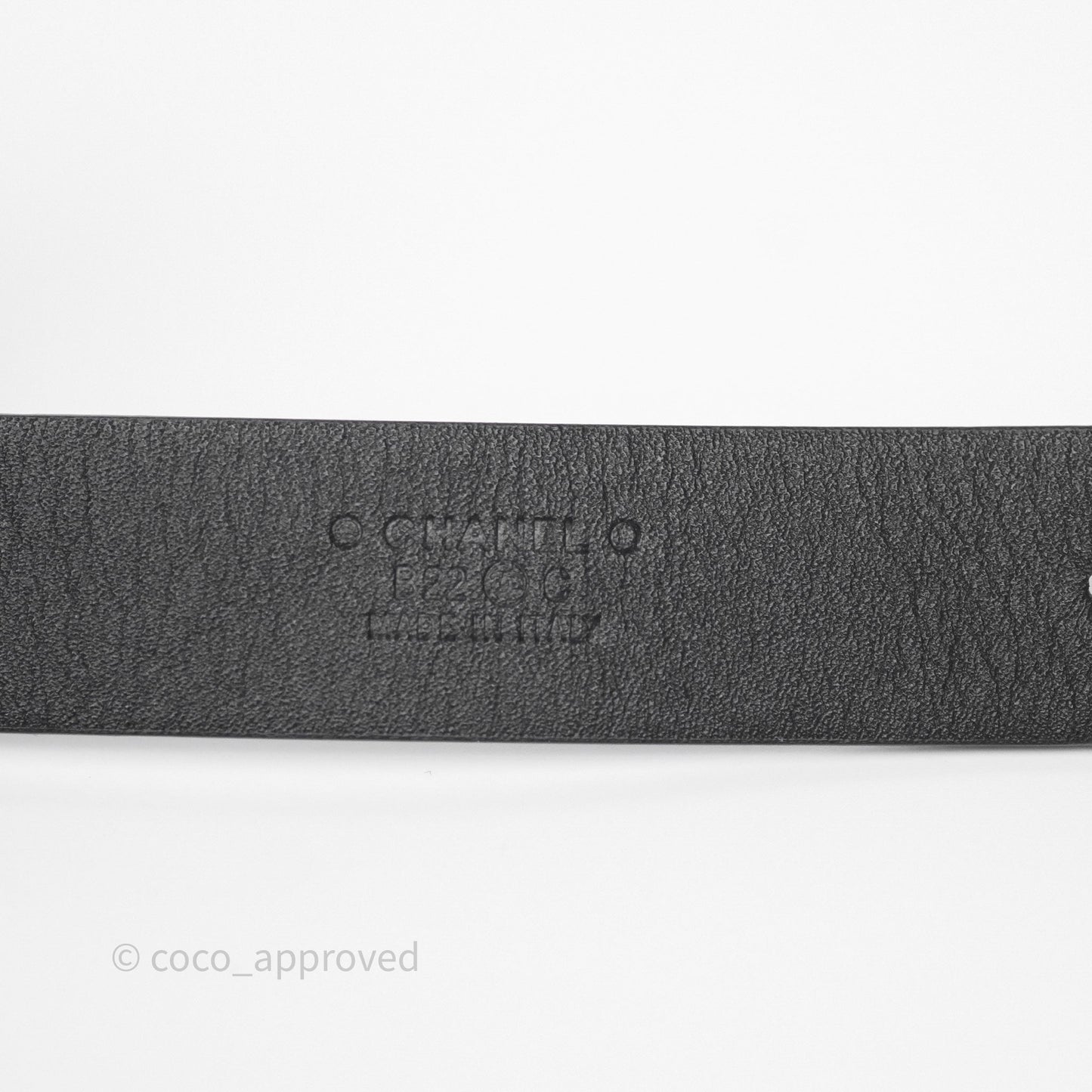 Chanel CC Woven Chain Black Leather Belt Gold Hardware 22C
